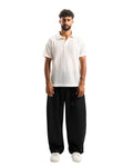 White Knitted polo