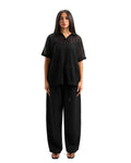 Black Knitted Polo